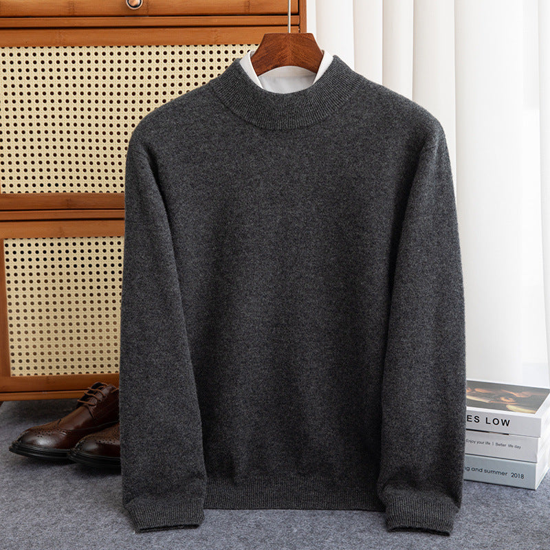 Half-collar Wool Sweater