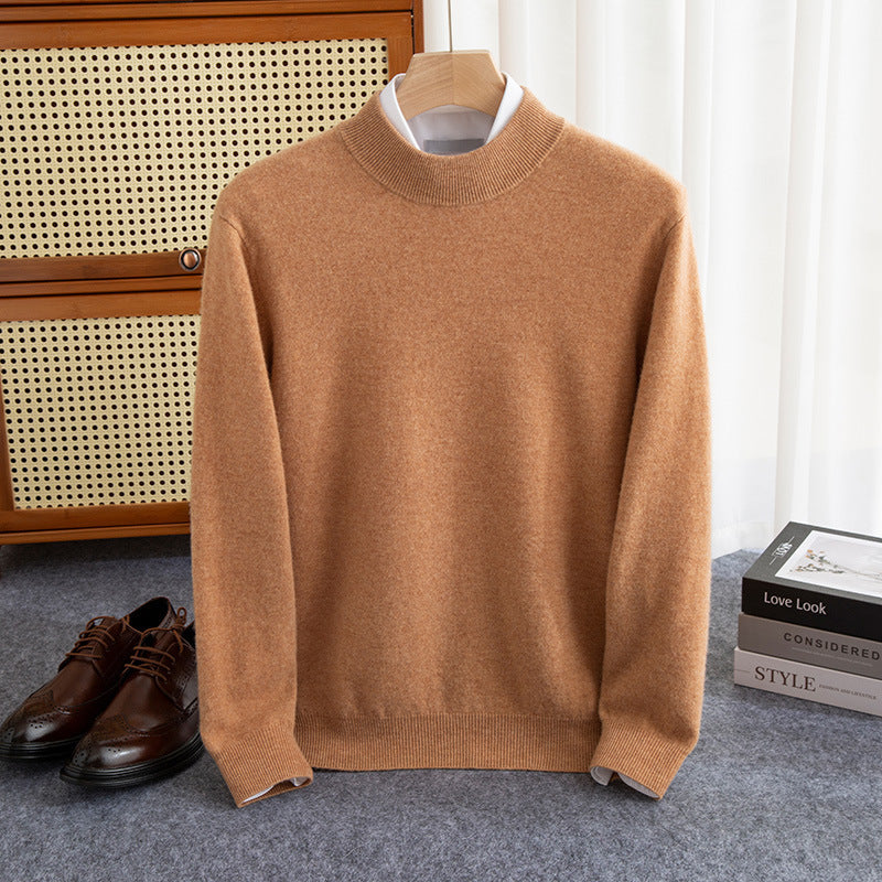 Half-collar Wool Sweater