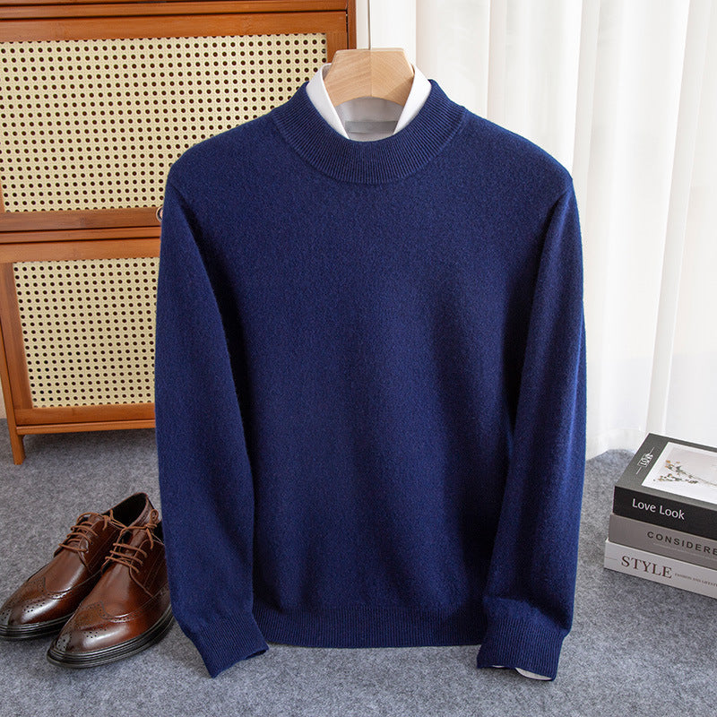 Half-collar Wool Sweater