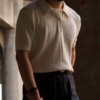 Lapel Knitted Polo