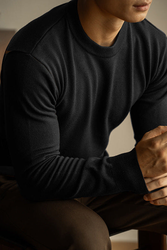 Tencel wool Round neck Sweater