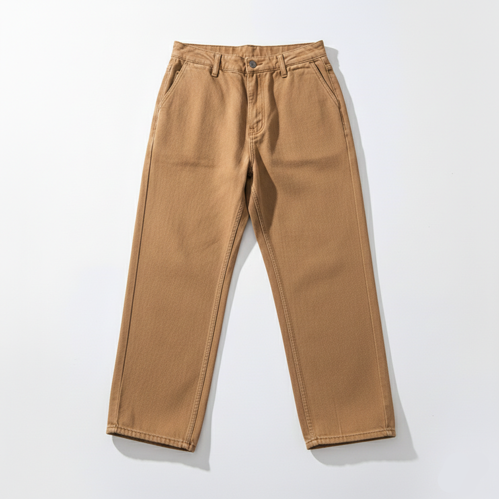 Brown pants on a white background