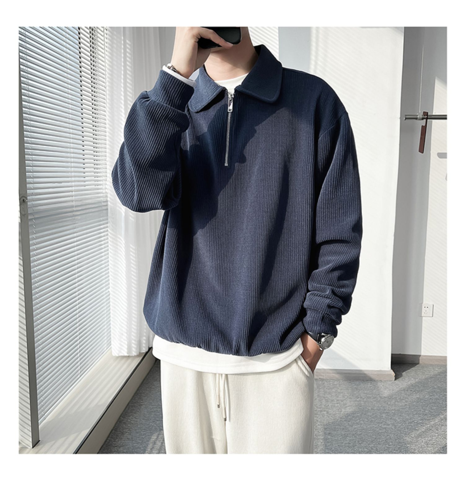 Half zip Premium Sweater