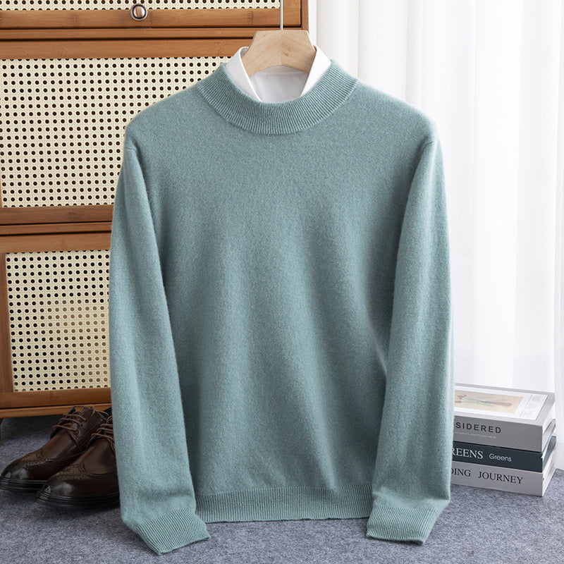 Half-collar Wool Sweater