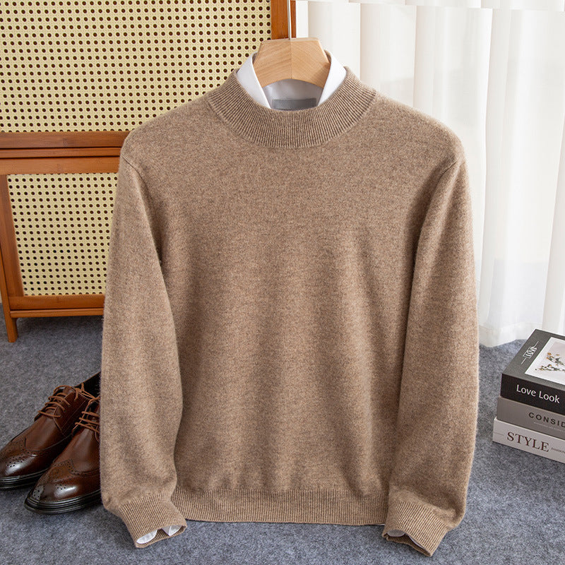 Half-collar Wool Sweater