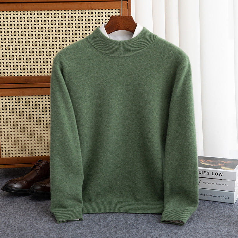 Half-collar Wool Sweater