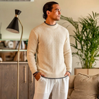 Chevron Mock Sweater