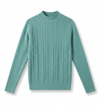 Sage knitted Half Turtleneck